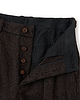 【26AW】ガーメントウォッシュドシルクネップツイードツータックパンツ