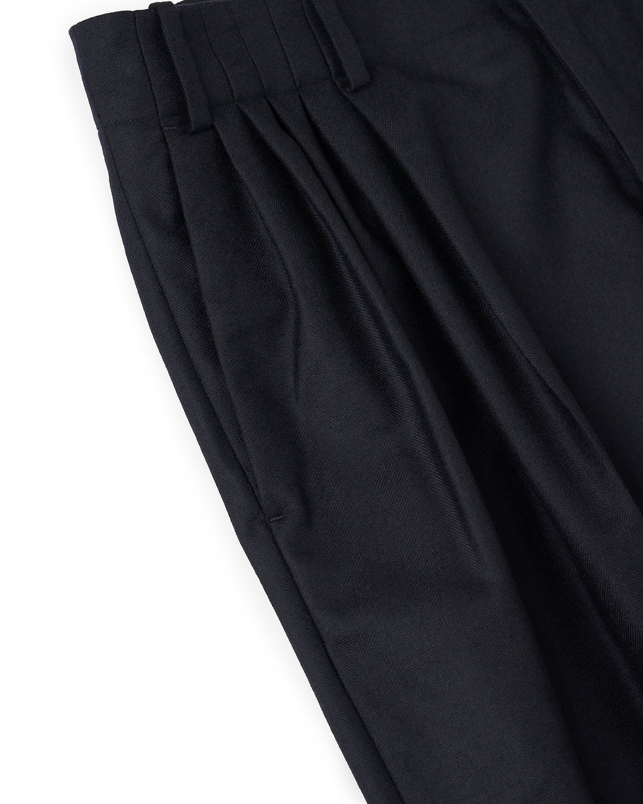 【26AW】ドレーピングファイブタックワイドトラウザーズ