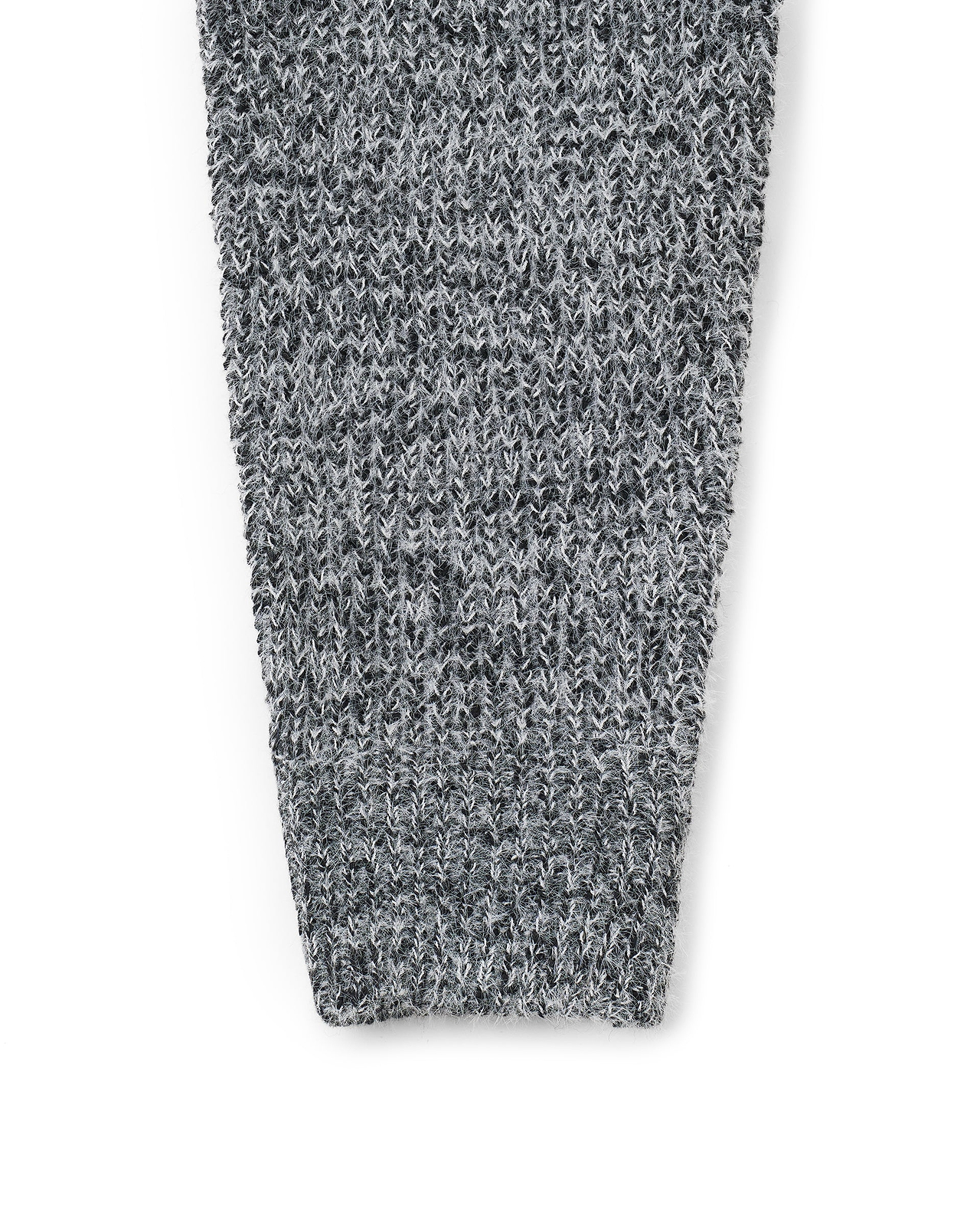 【26AW】ホワイトネップフルジップニットフーディー