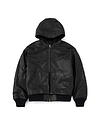 【26AW】ベータレザーフーデッドブルゾン