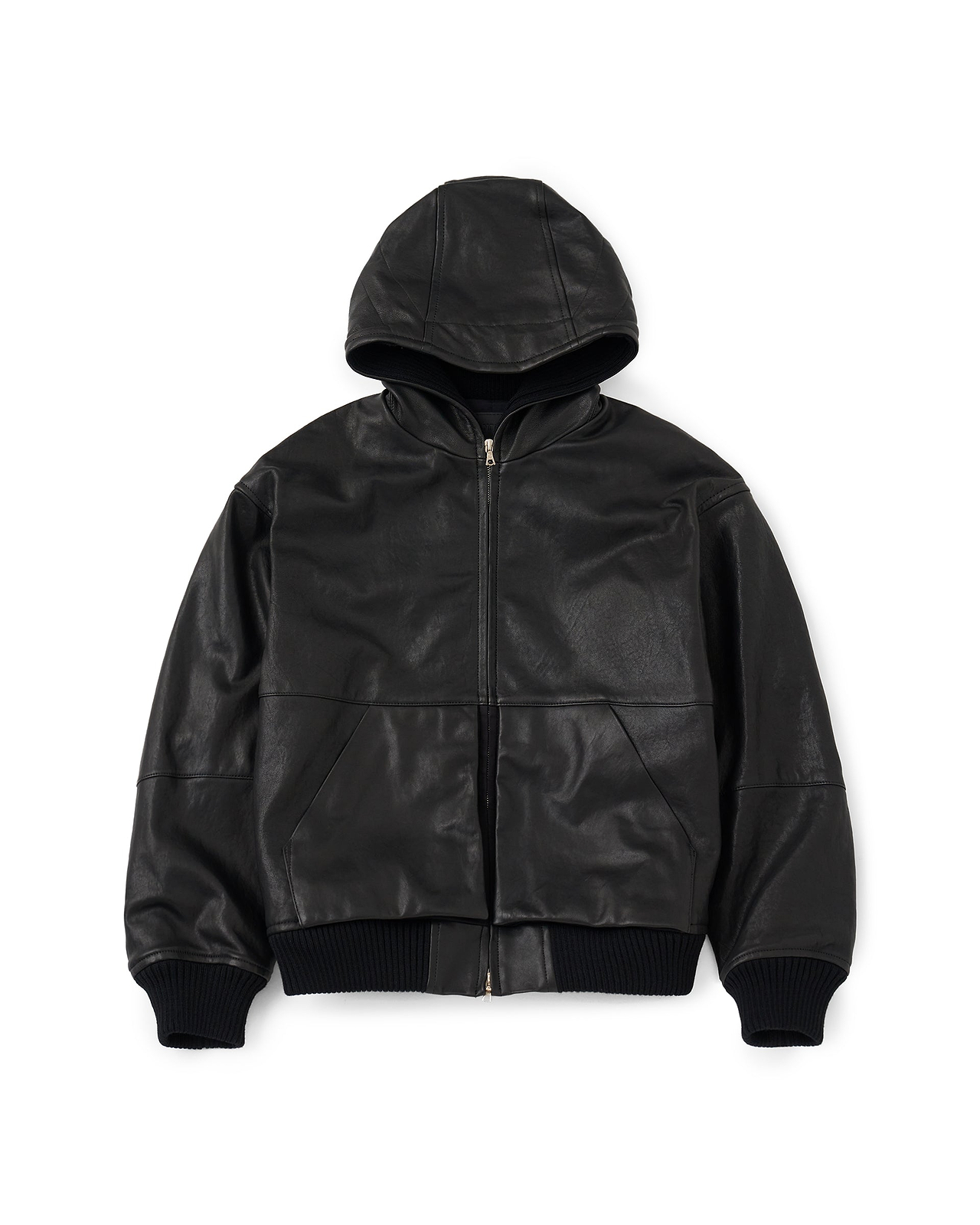 【26AW】ベータレザーフーデッドブルゾン