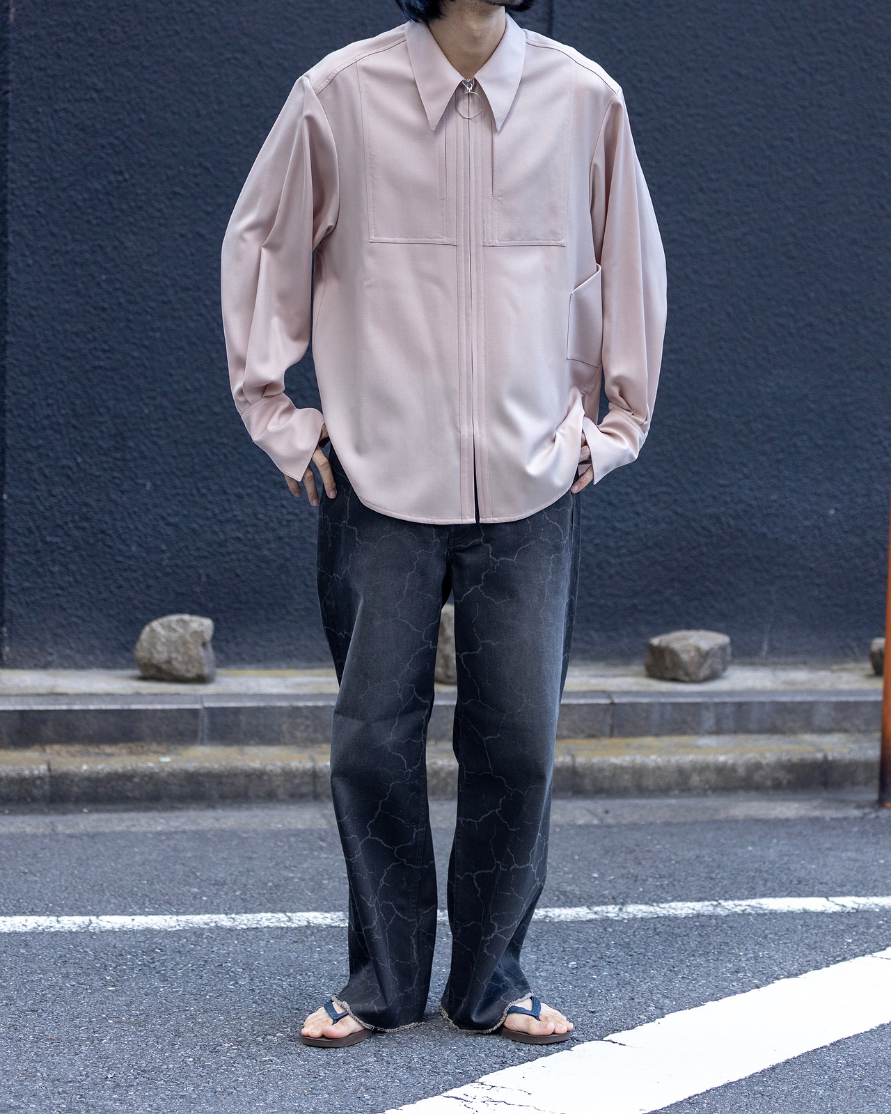 着用サイズ2／身長180cm（スタッフスナップ）
