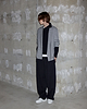 【26SS】コットンカシミアアシンメトリーハーフジッププルオーバー
