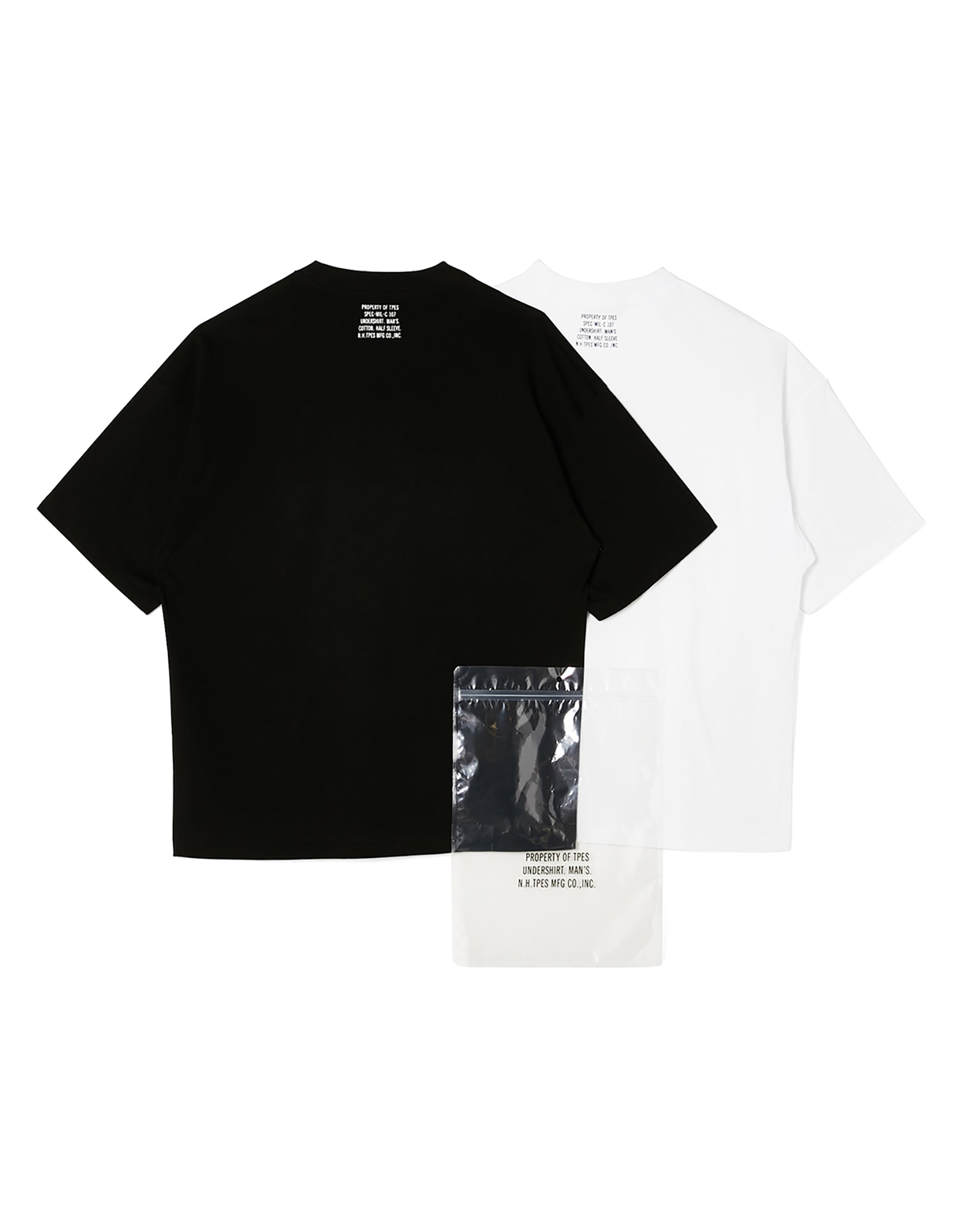 N.HOOLYWOOD】2パックTシャツ | ブラック ホワイト | セット 人気 | F