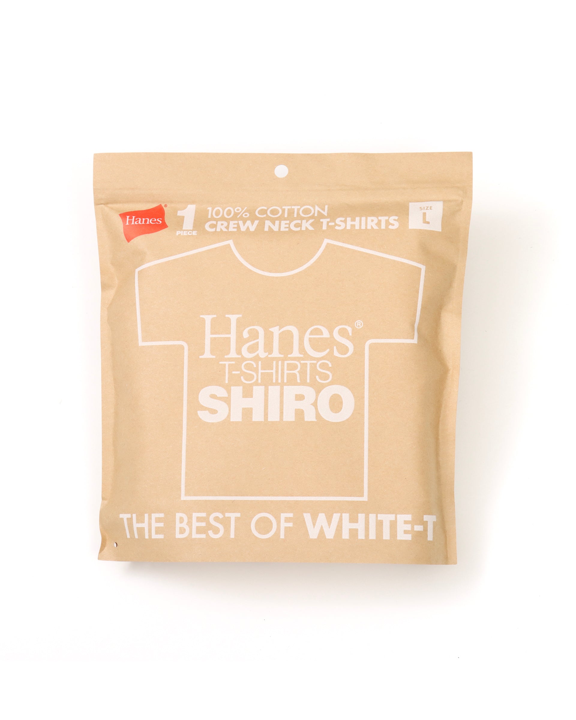 HANES T-SHIRTS SHIRO ／ クルーネックTシャツ（1枚入り）