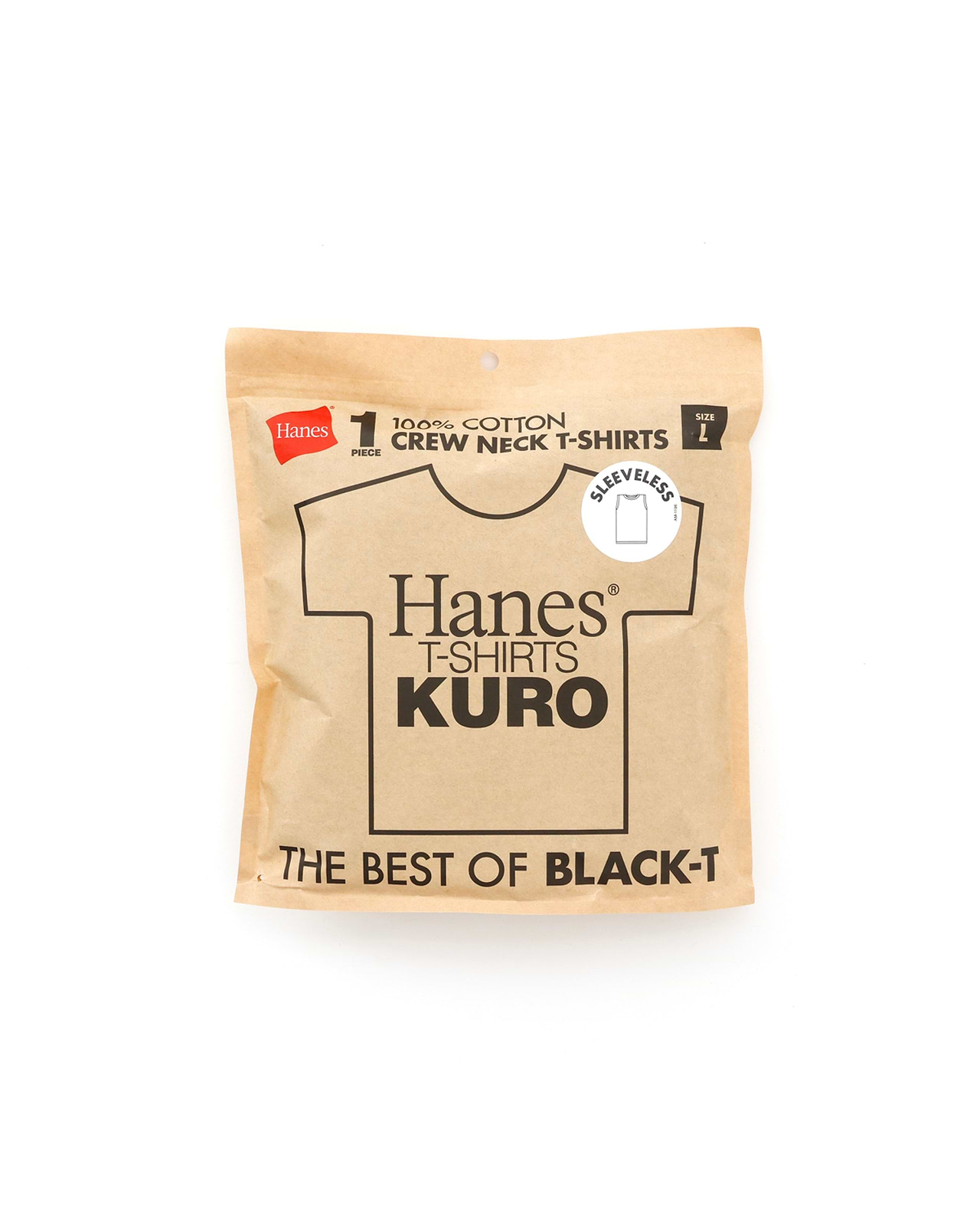 HANES T-SHIRTS KURO ／ スリーブレスTシャツ（1枚入り）