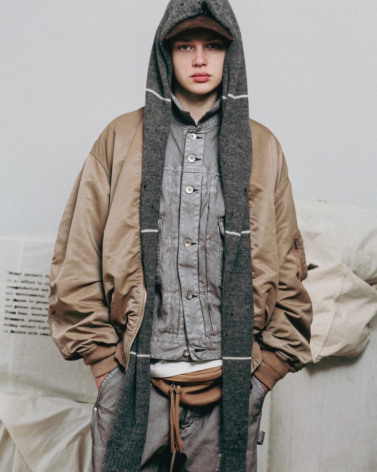 【26AW】ピグメントプリント タイプ2 トラッカージャケット