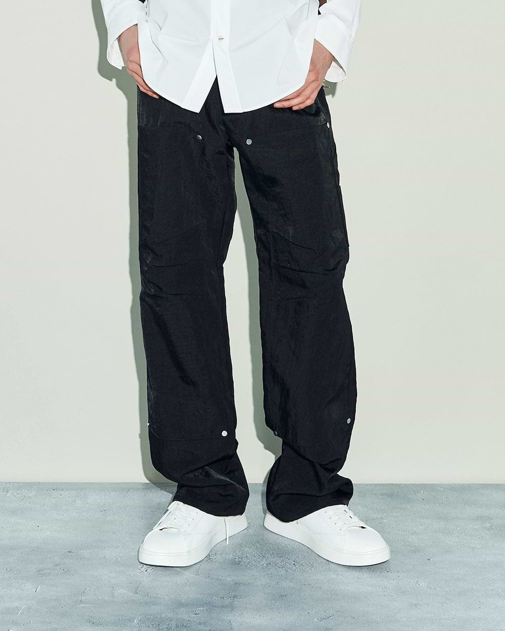 パンツ OUAT WORK TROUSERS OUAT】ワークトラウザーズ ブラック | 日本製 ストレートシルエット