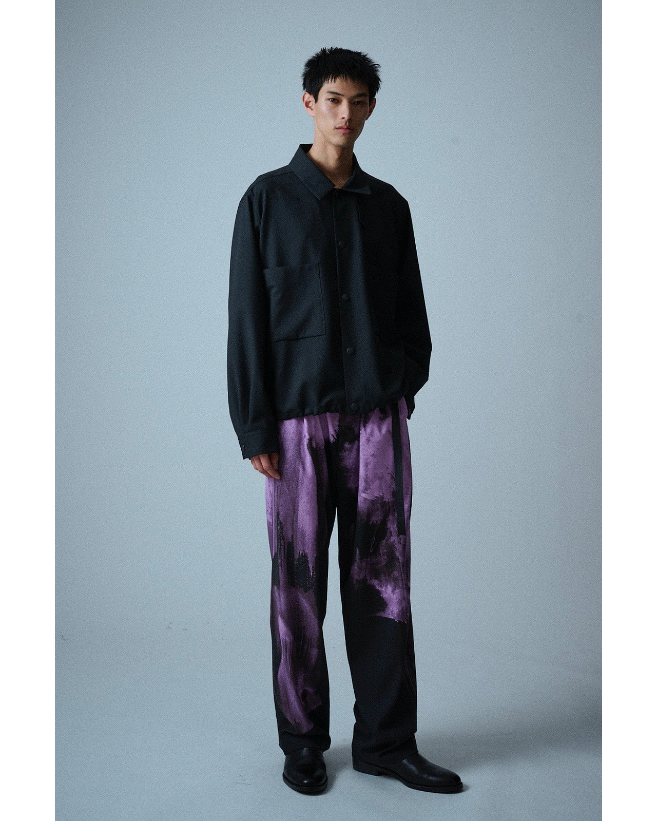 【26AW】テープベルト1タックパンツ