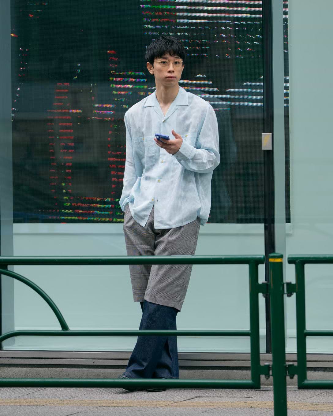 SEVEN BY SEVEN】シアーオープンカラーシャツ L/S | 長袖 透け感