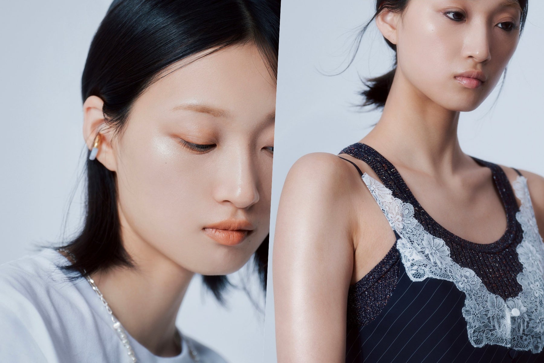 【解説】丁寧に仕上げた肌やヘアをスタイルのアクセントに、「夏ファッション×ケアコスメ」6つの関係性をプロのヘアメイクが提案