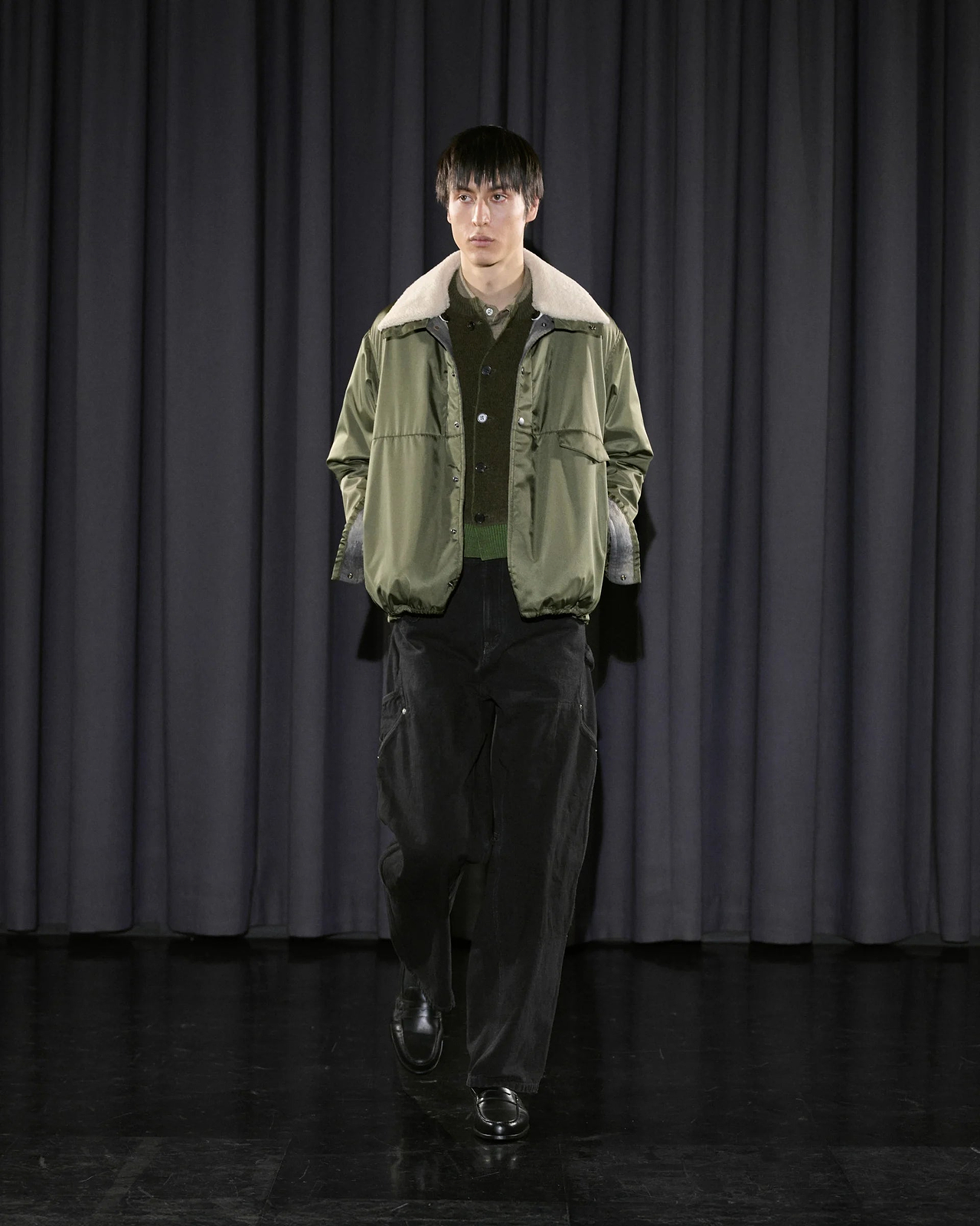 【26AW】ムートンカラーアセントパデッドシャツ