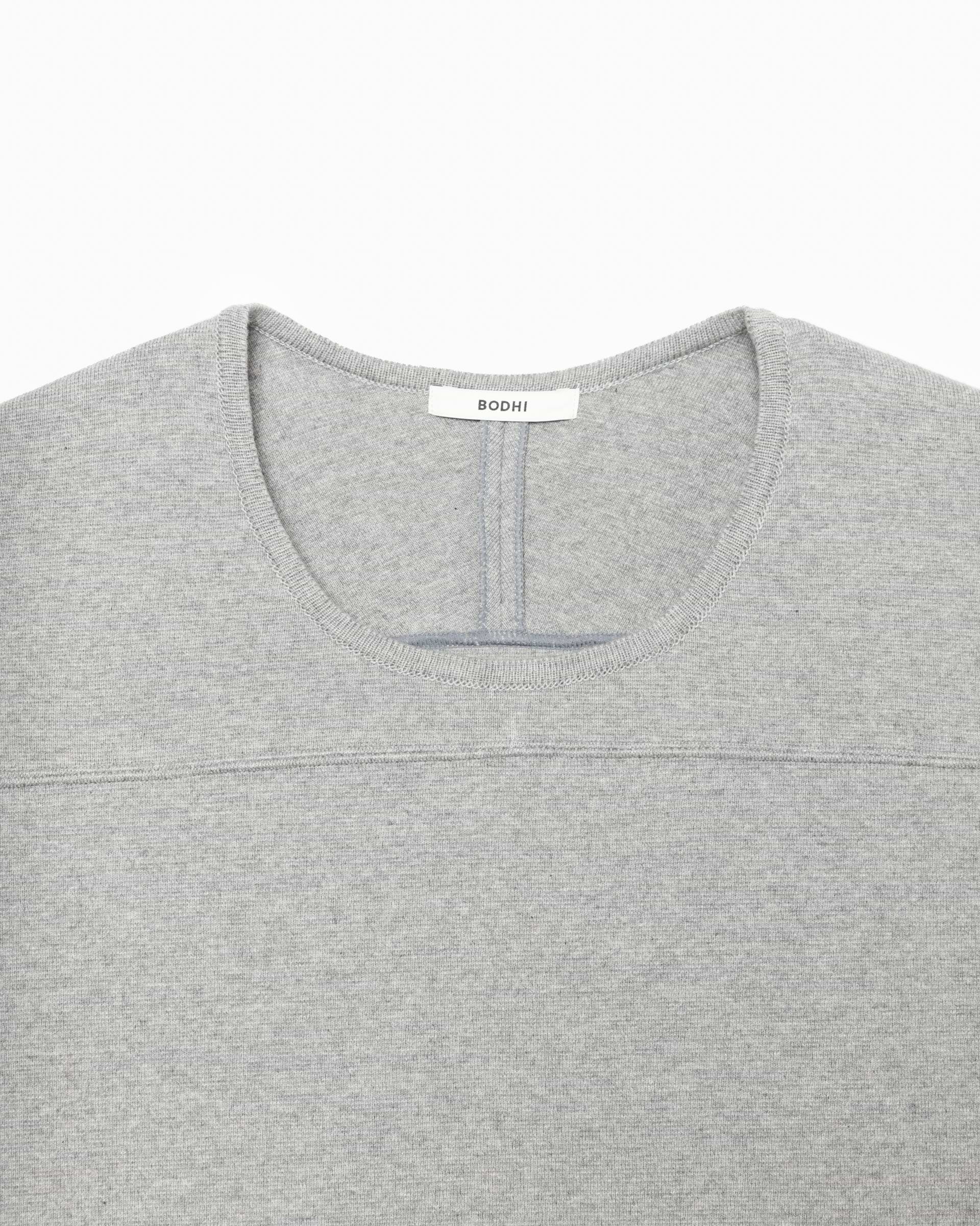 BODHI コットンカシミヤフットボールTシャツ ブラック BODHI】コットンカシミヤフットボールTシャツ | 日本製 フットボールT