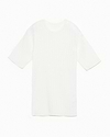 コットンワイドリブニットTシャツ