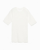 コットンワイドリブニットTシャツ