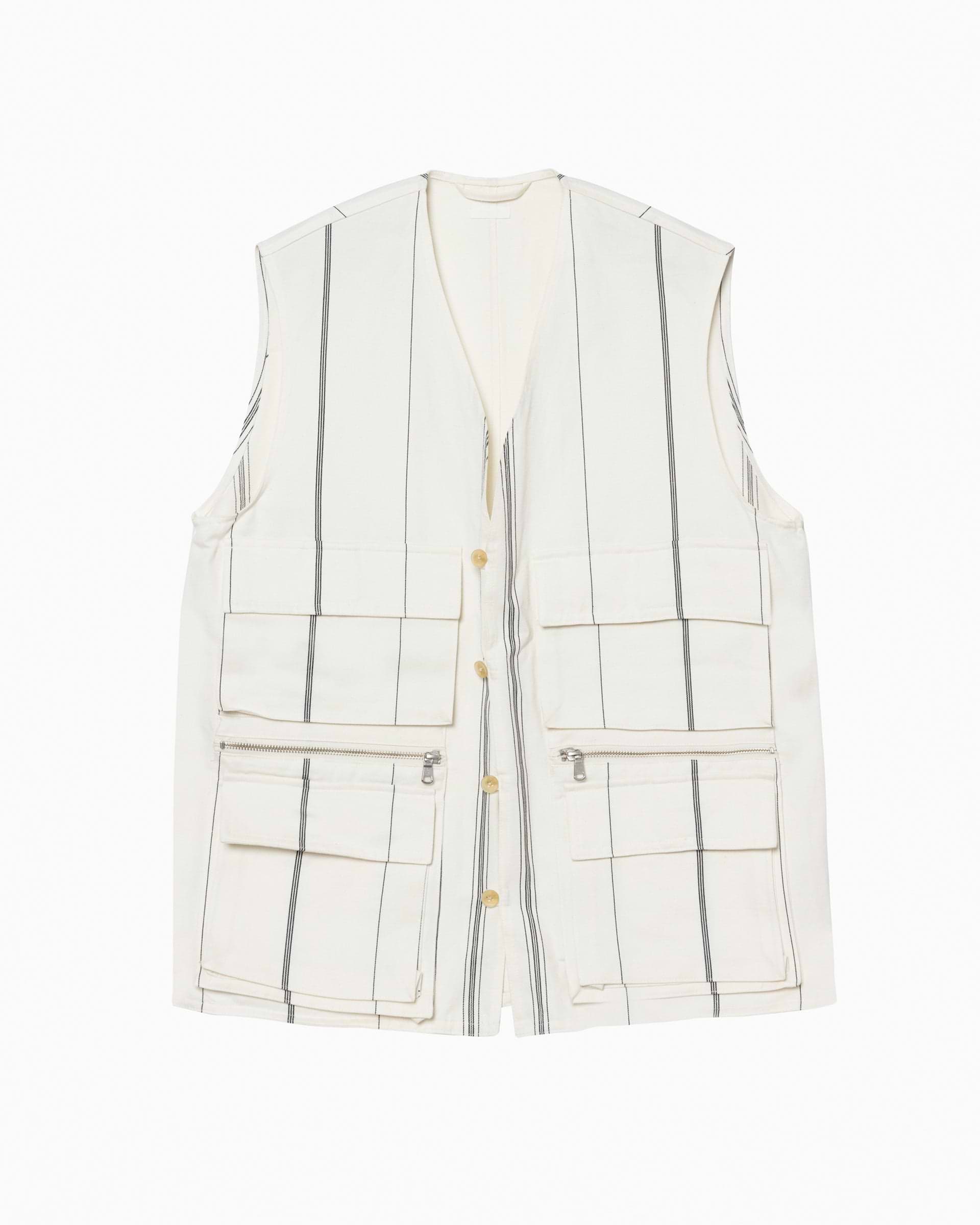 希少 SEEALL 24ss POCKET GILET ポケットジレ ベスト SEEALL】ポケットジレ ホワイト | 日本製 | /F/STORE – ファッション