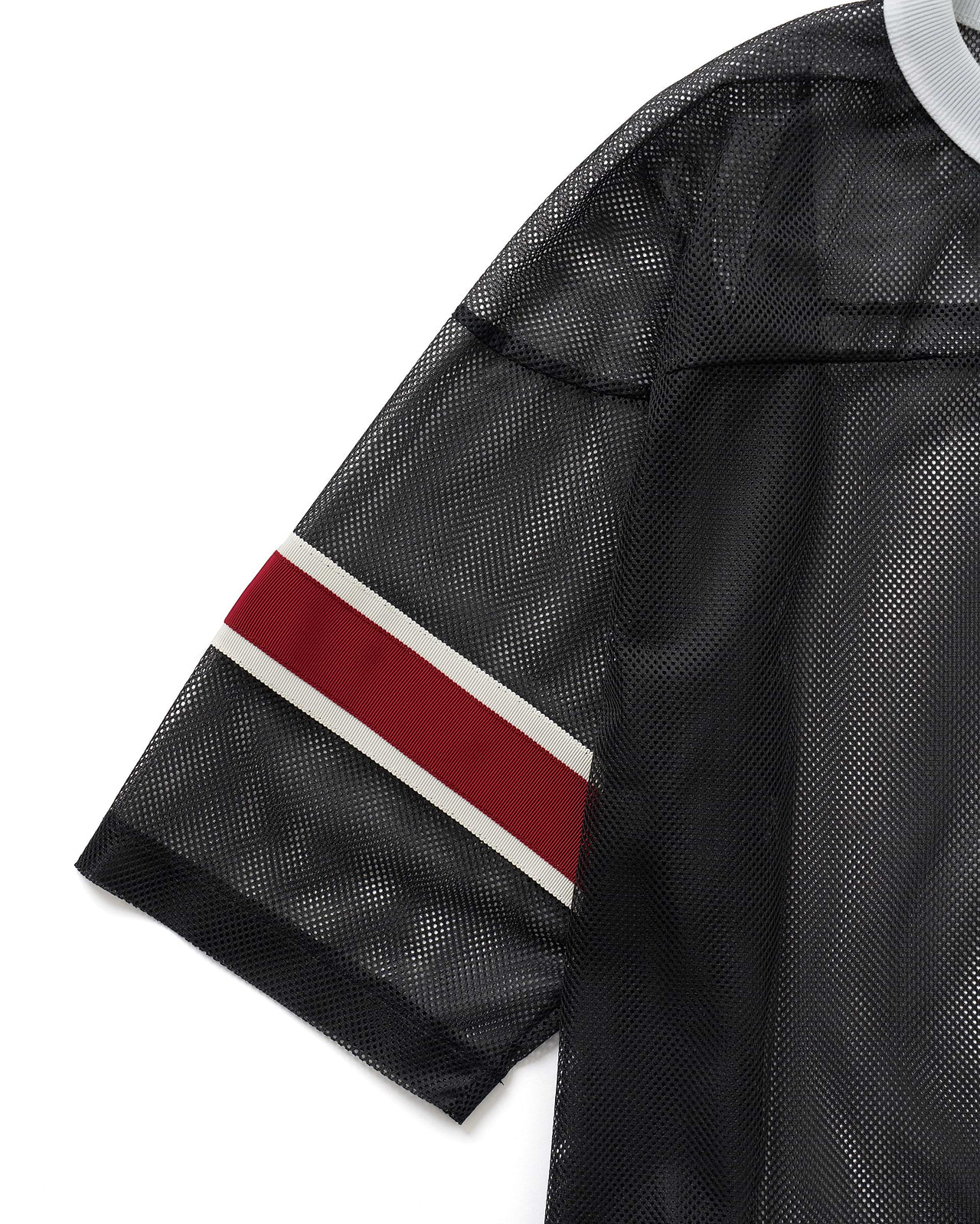 ポリエステルメッシュフットボールシャツ