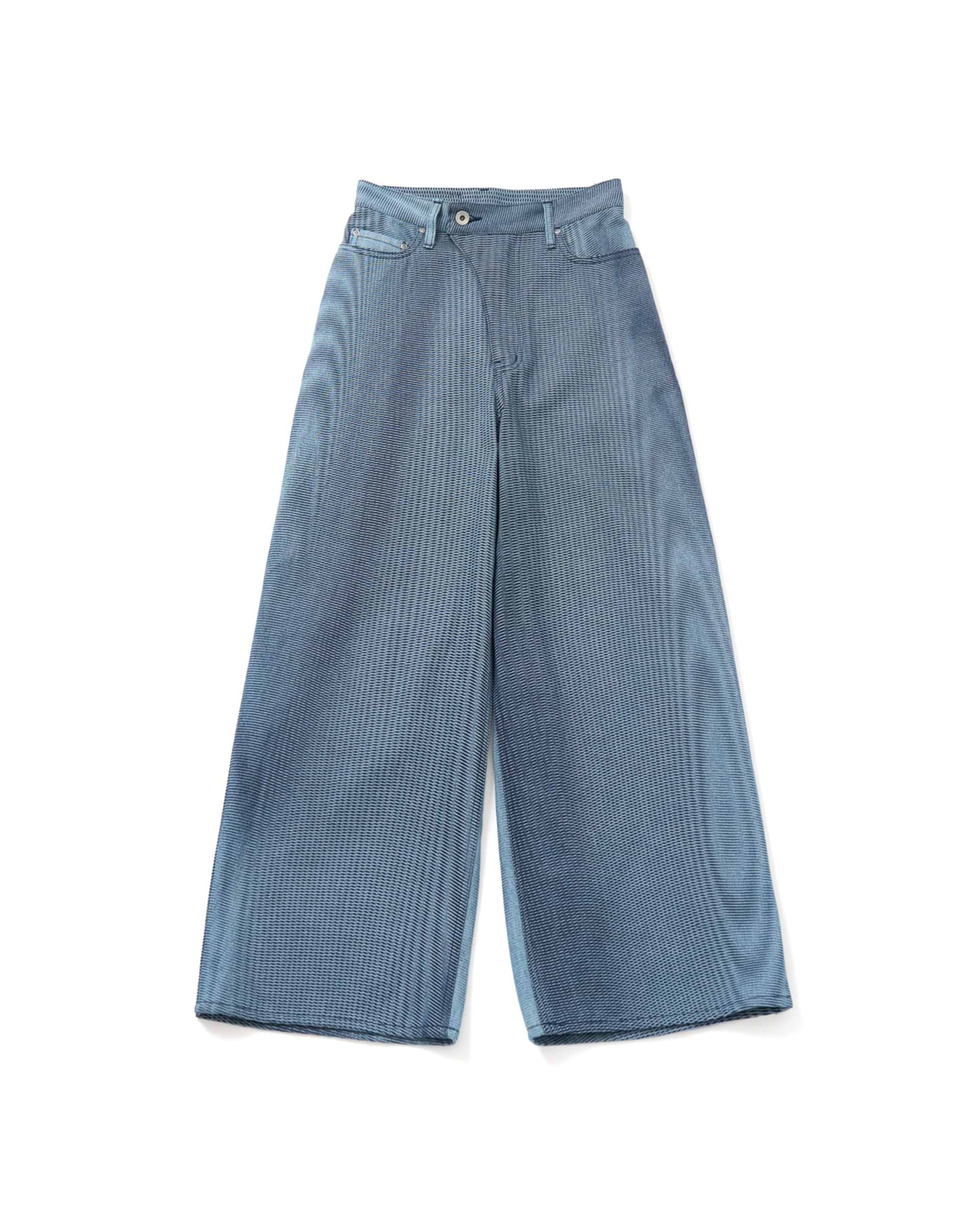 HATRA レーザープリント ブリーチデニムパンツ HATRA】ミラージュブリーチデニム – ファッションスナップストア