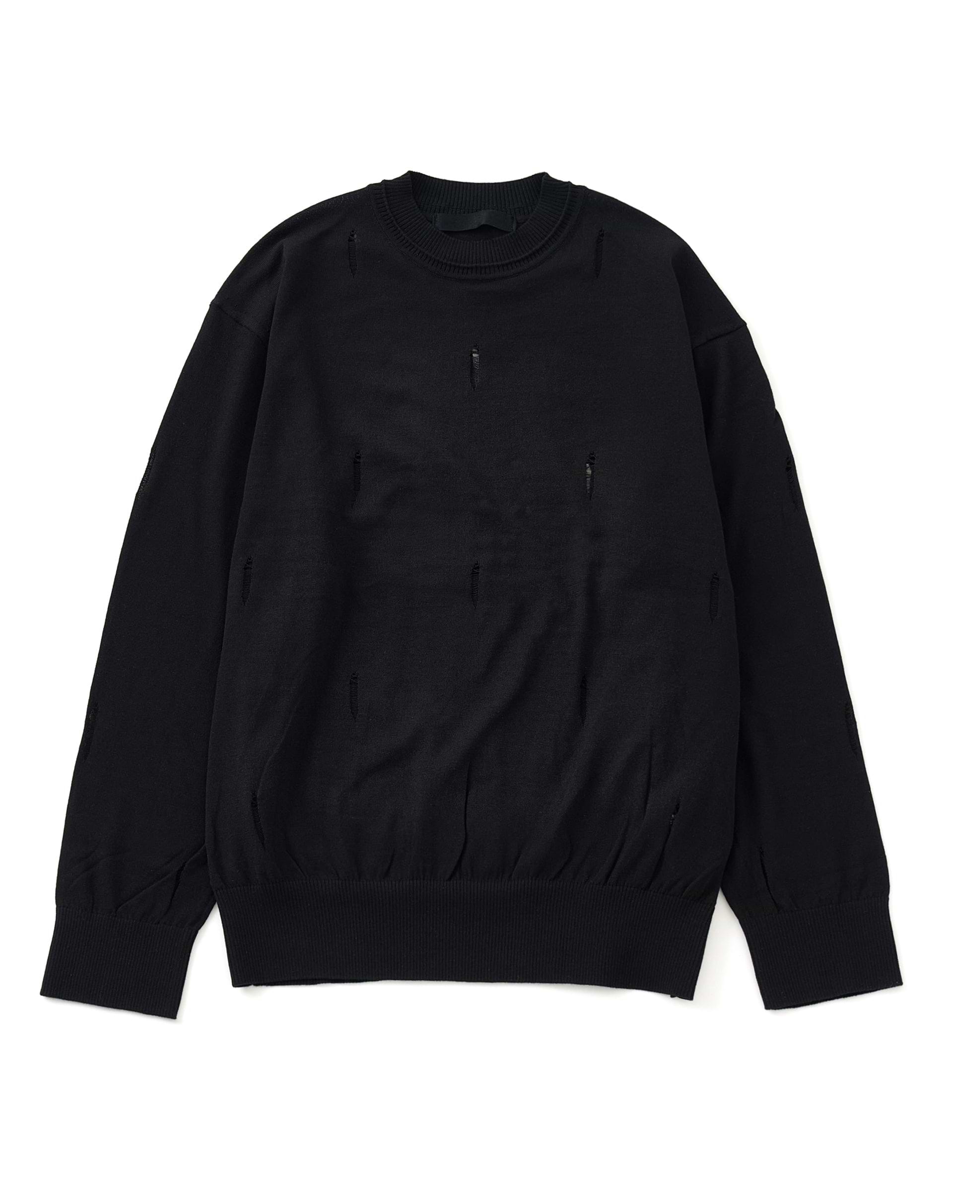 美品 taro horiuchi ニット TARO HORIUCHI / th products】ダメージホールニットプルオーバー