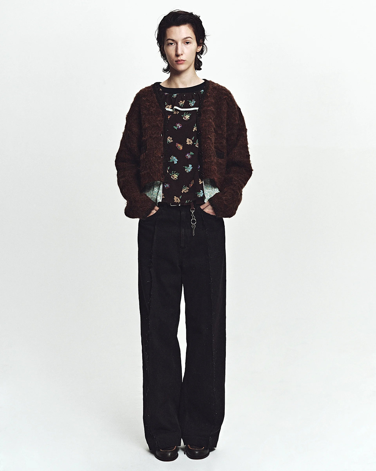 【26AW】13オンスデニムブロークンクリースピンタックパンツ