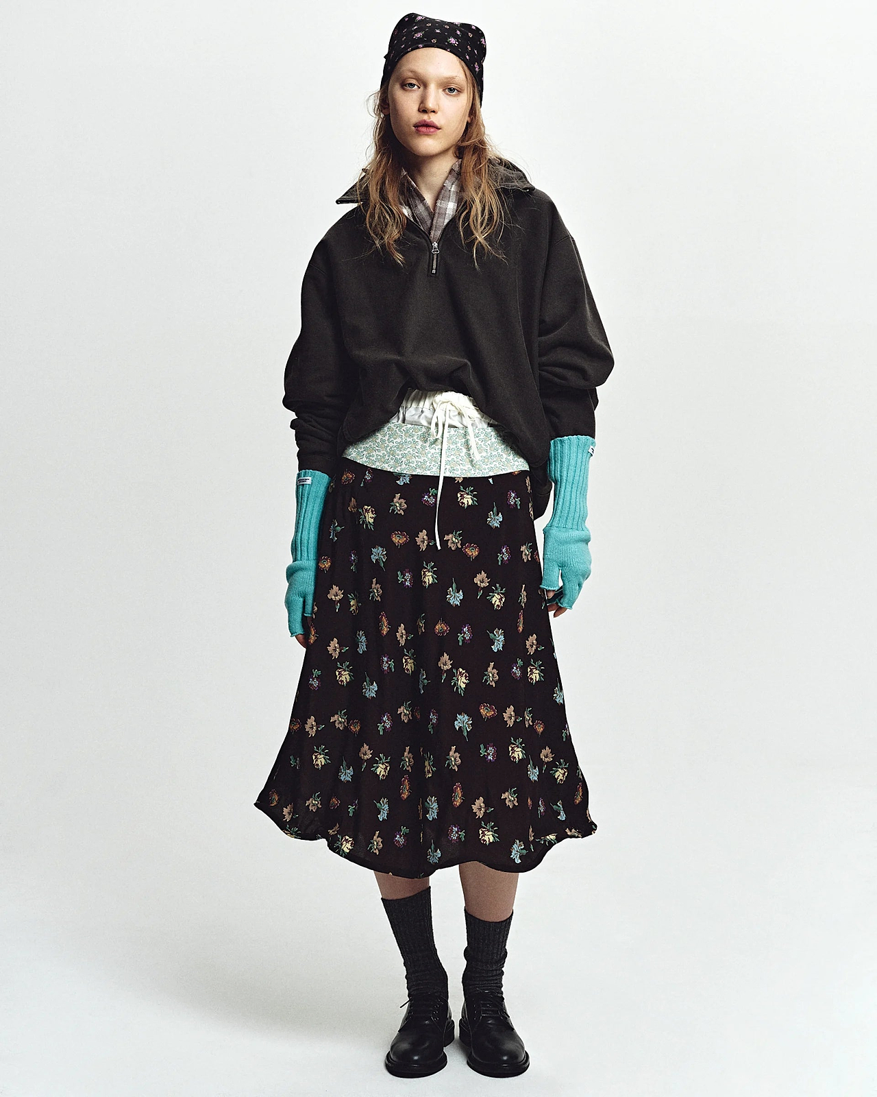 【26AW】5Gスリーフィンガーレスニットグローブ