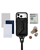 ストラップ付iPhoneアクセサリーレザーエンベロープウォレット