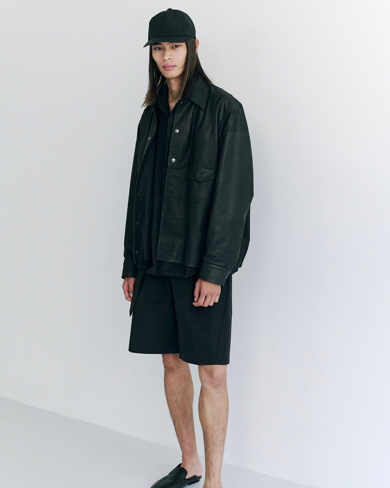 【26SS】アセントレザーシャツ