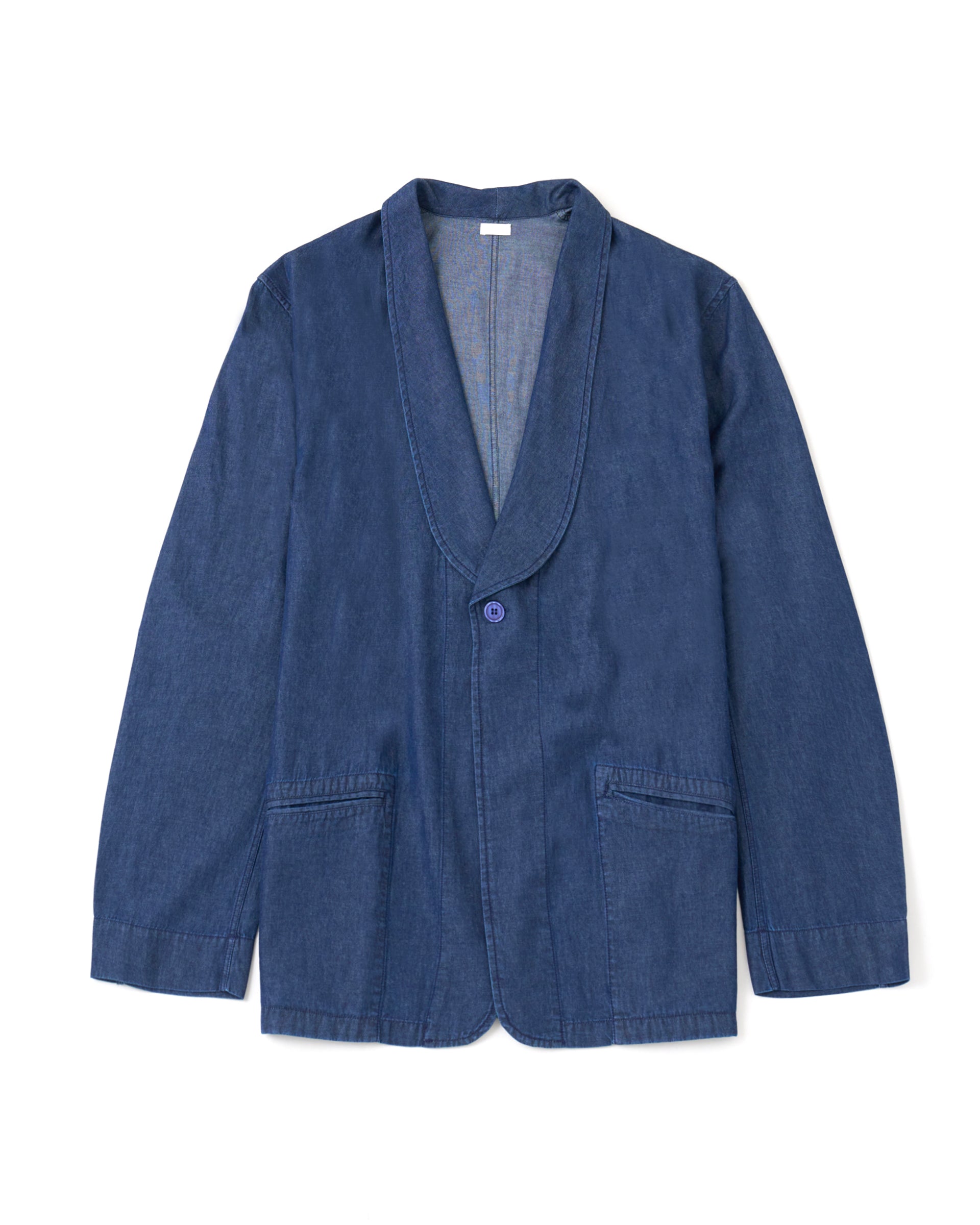 SEEALL】オーバーサイズショールカラージャケット | デニム テーラード SEEALL】オーバーサイズショールカラージャケット | デニム テーラード