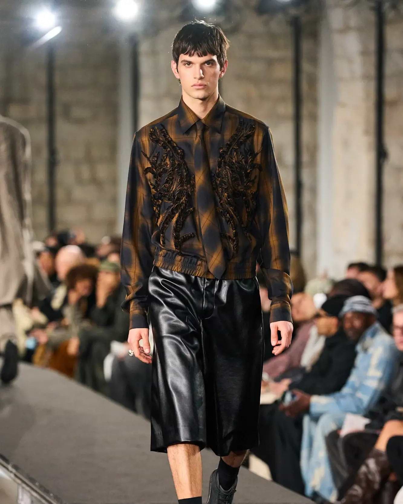 【26AW】エンブロイダードブルゾンシャツ