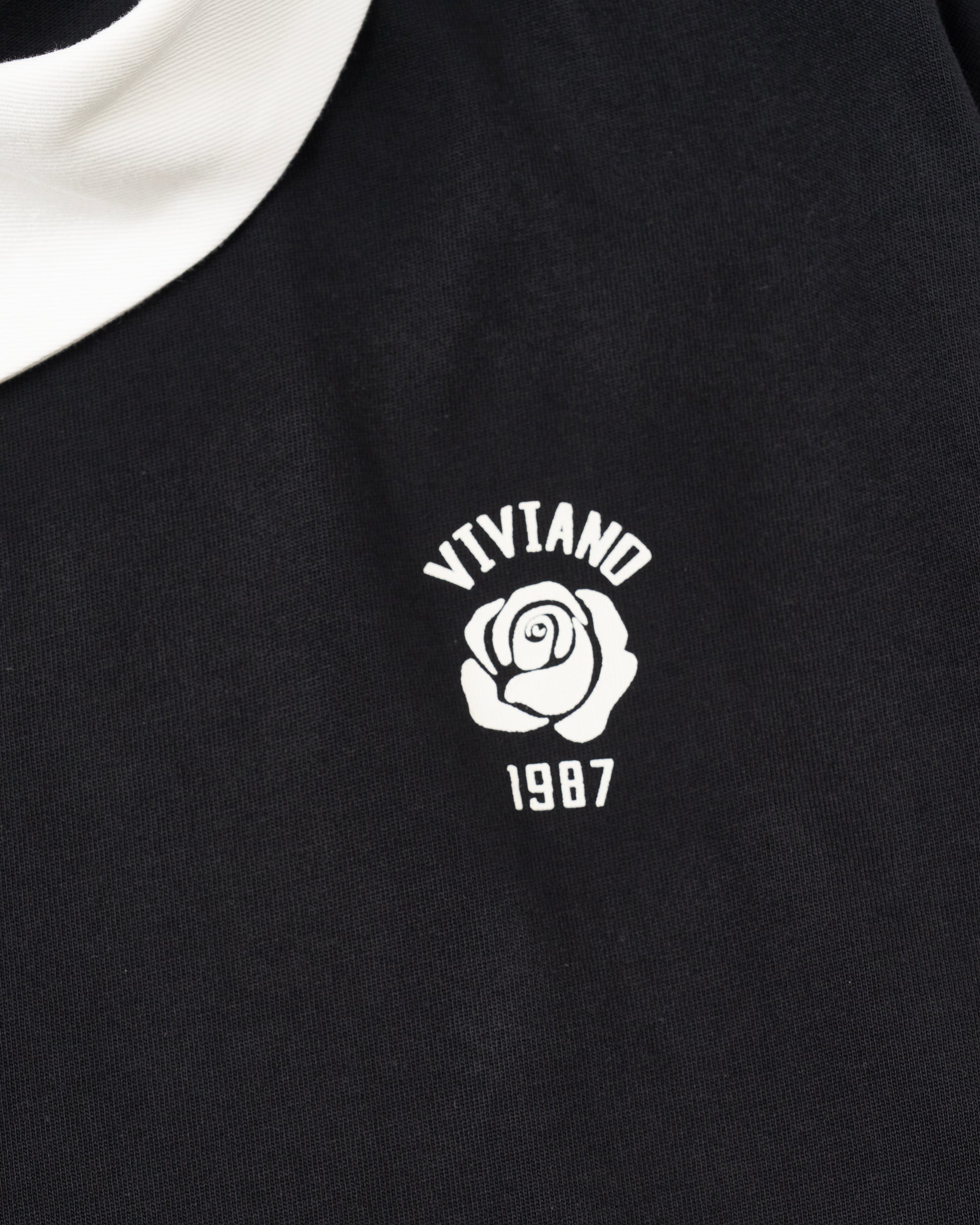 VIVIANO】チルコロ ロング ラグビーシャツ | ワンピース レース | ロゴ