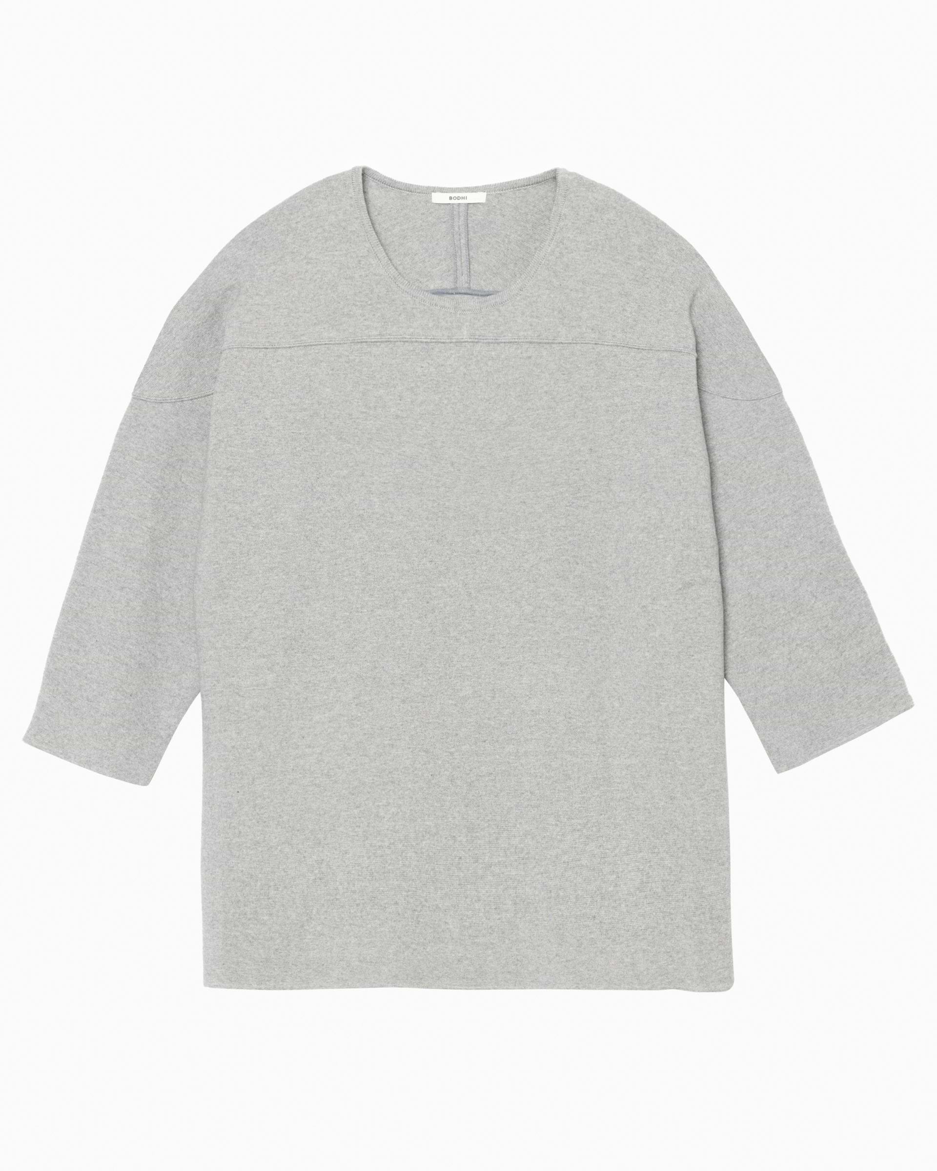 BODHI コットンカシミヤフットボールTシャツ ブラック BODHI】コットンカシミヤフットボールTシャツ | 日本製 フットボールT