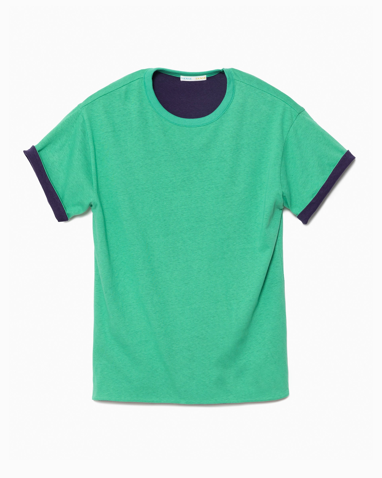 ダブルフェイスショートスリーブTシャツ（グリーン）