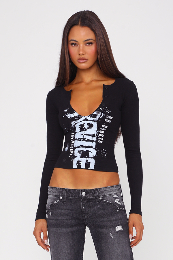 VALLEY LONG SLEEVE / DEPT. 73 BLACK