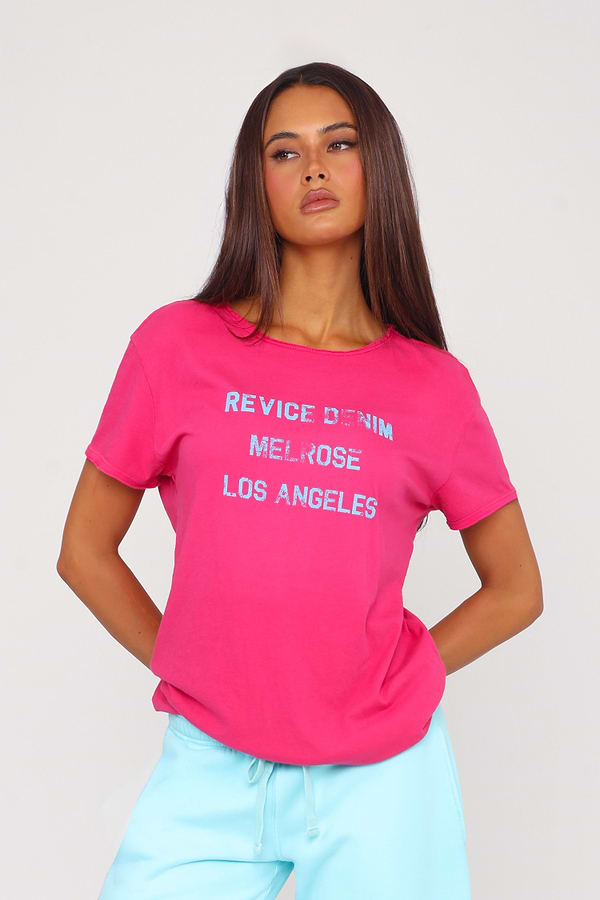 CITY TEE / MELROSE HOT PINK