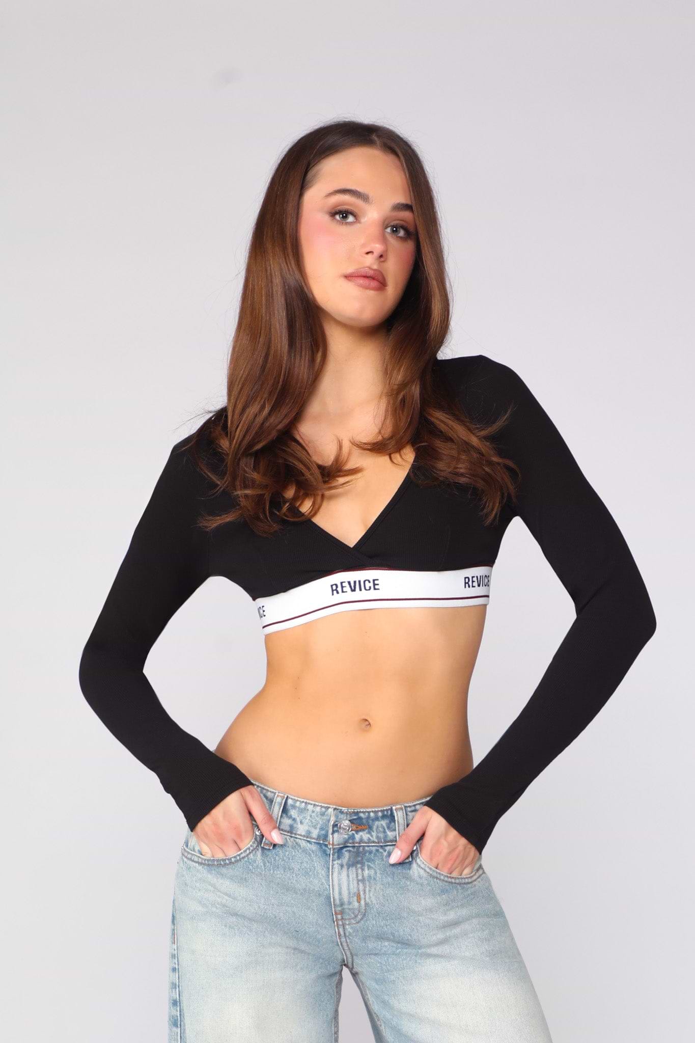 LA LA LONG SLEEVE / JET BLACK