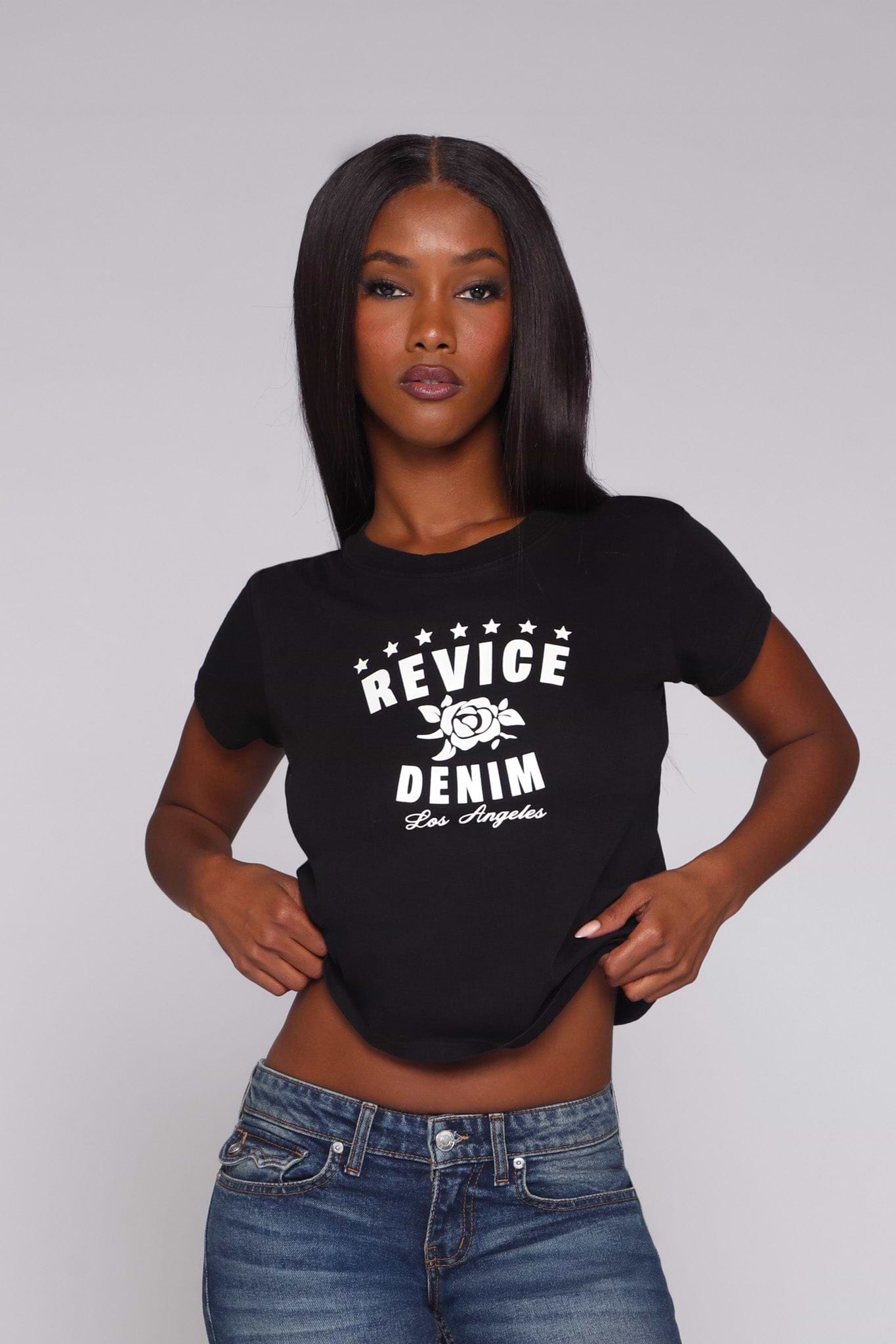 MELROSE TEE / VINTAGE BLACK