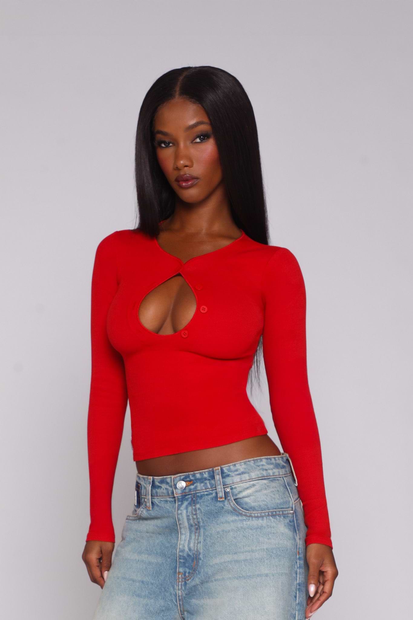 VALLEY LONG SLEEVE / CHERRY