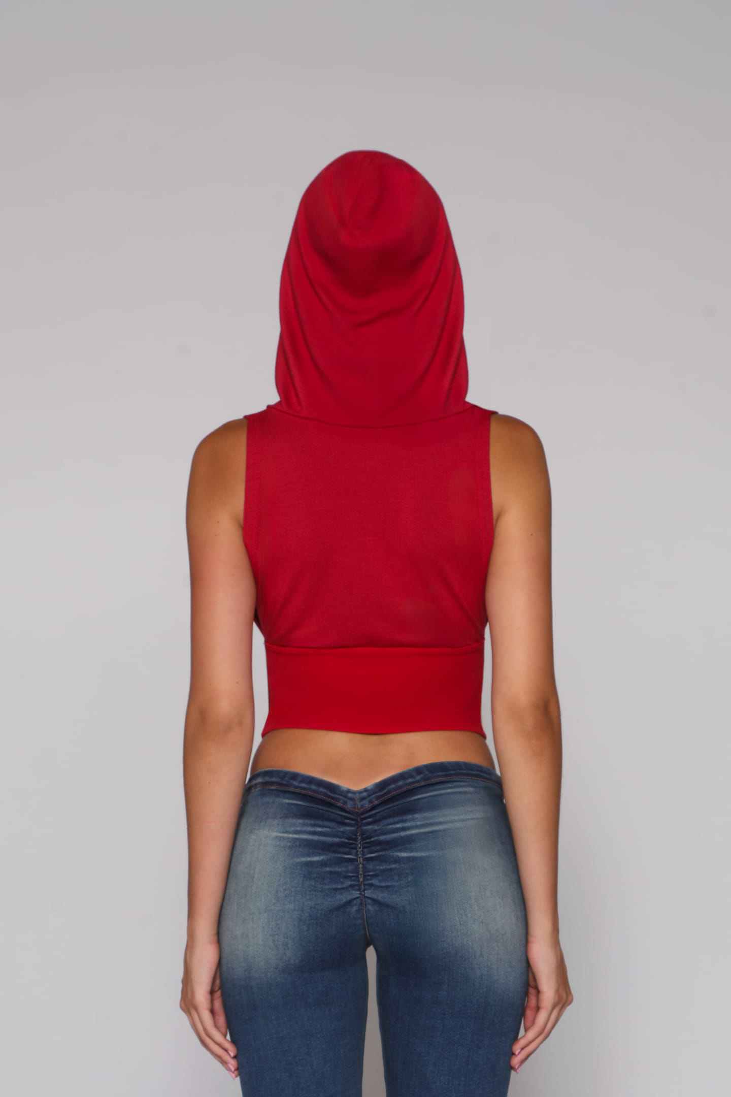 HOODED TANK / RED