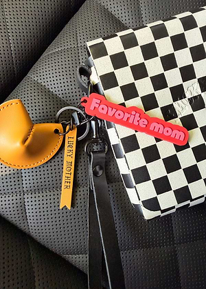 Checker Genuine Leather Clutch