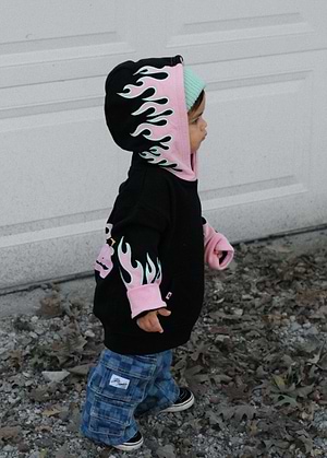 Pink Flame Hoodie