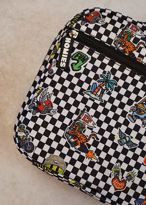 Kid's Checkered Insulated Lunch Bag
