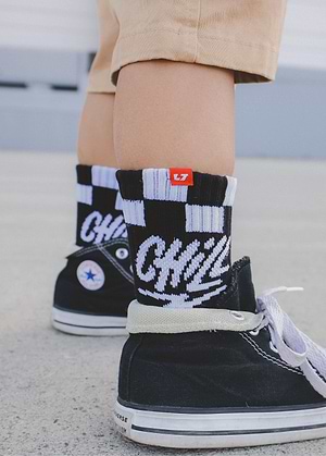 Chill Crew Socks Black