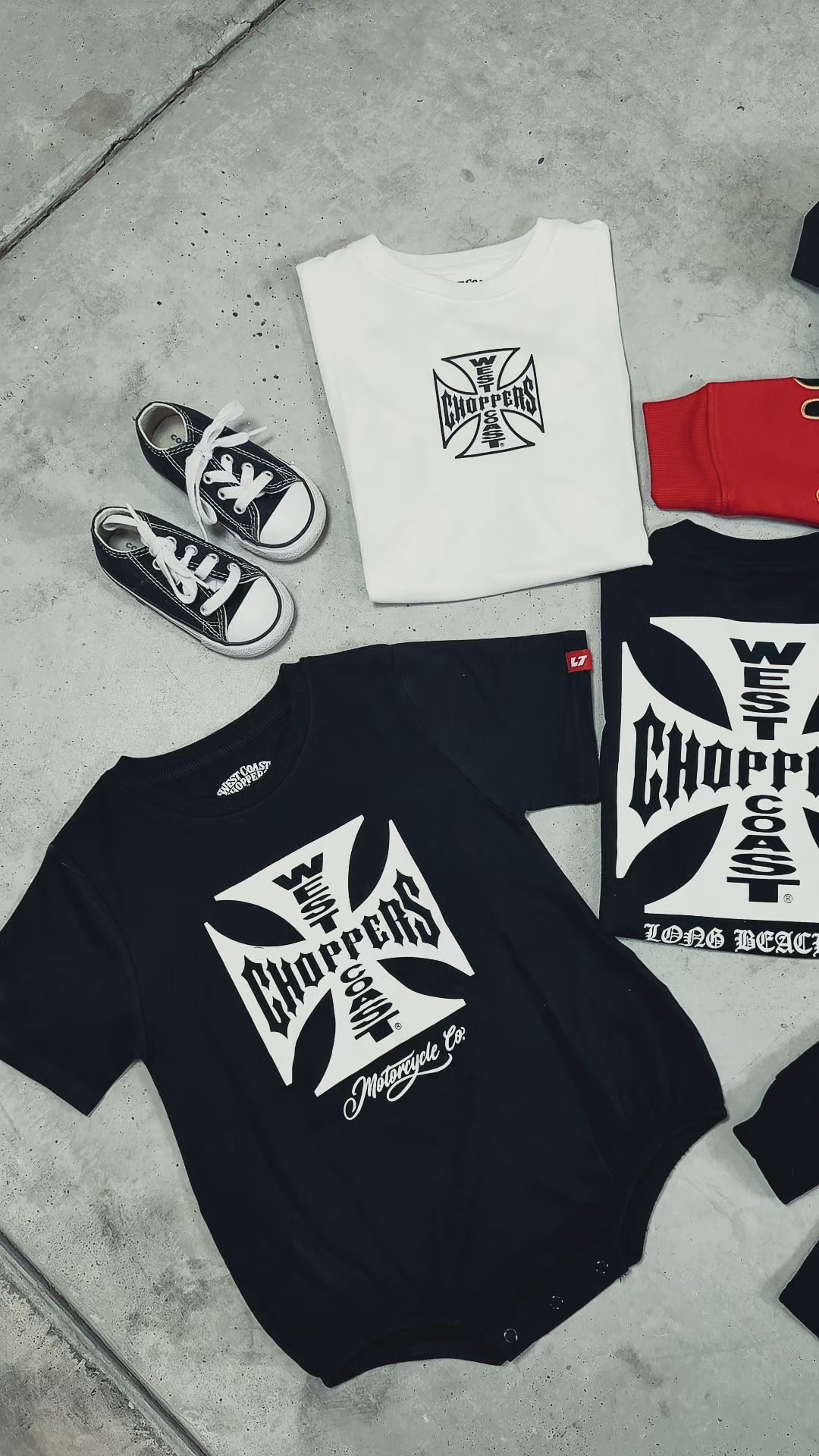 West Coast Choppers Flame Hoodie Red - Little Trouble