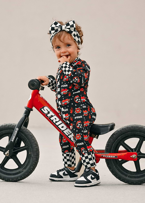 Two Color Grid Pattern 2026 Baby Clothes Black Friday & Cyber Monday | Little Trouble