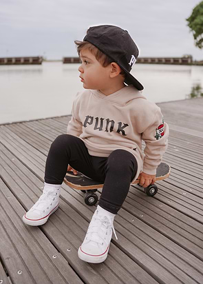 PUNK Hoodie Brown