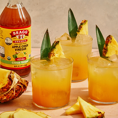 Apple Cider Vinegar Citrus Ginger Mocktail