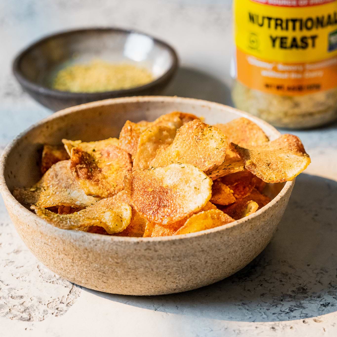 Cheesy Herb Potato Chips