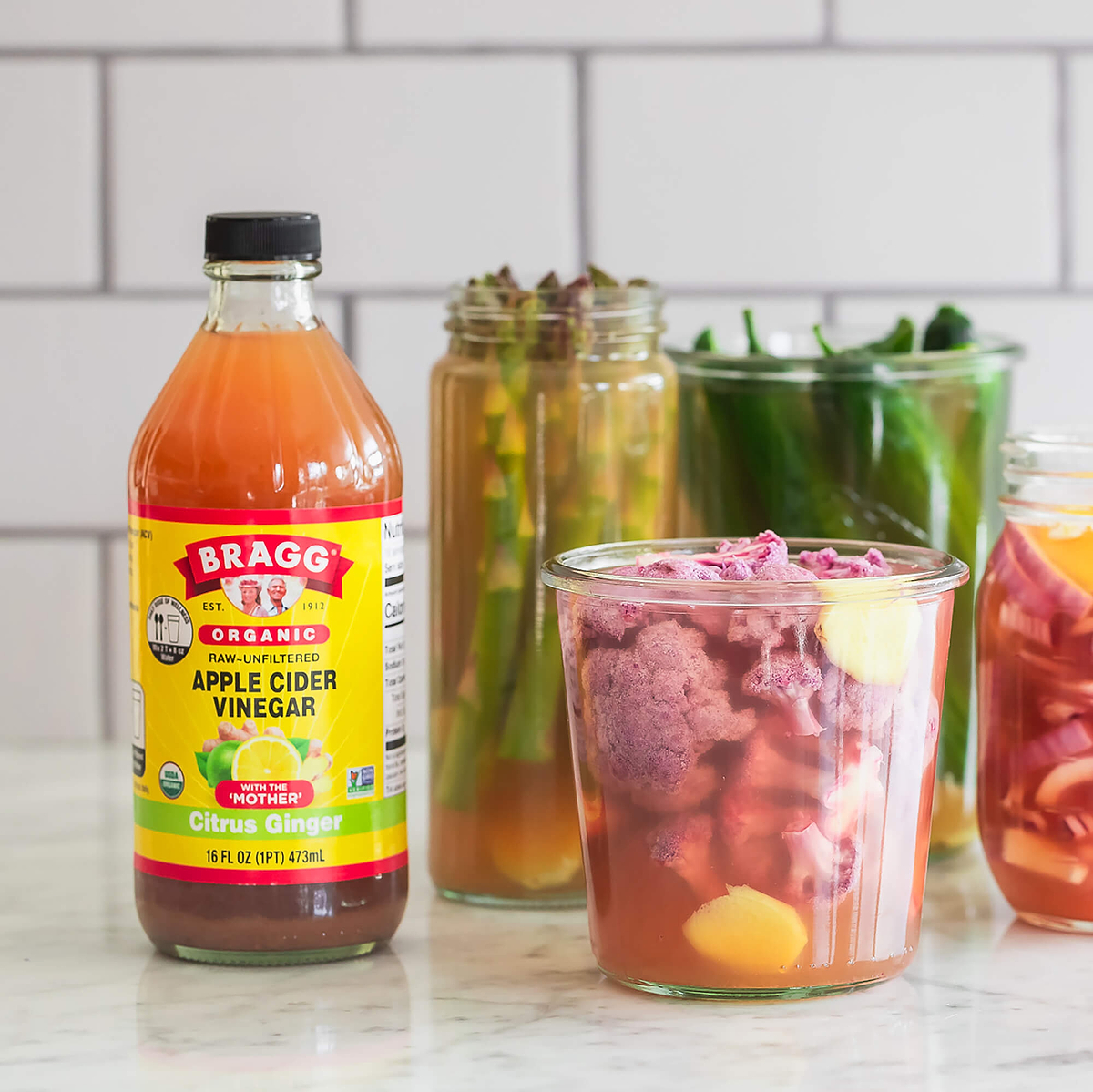 Citrus Ginger Pickled Vegetables Recipe | Bragg