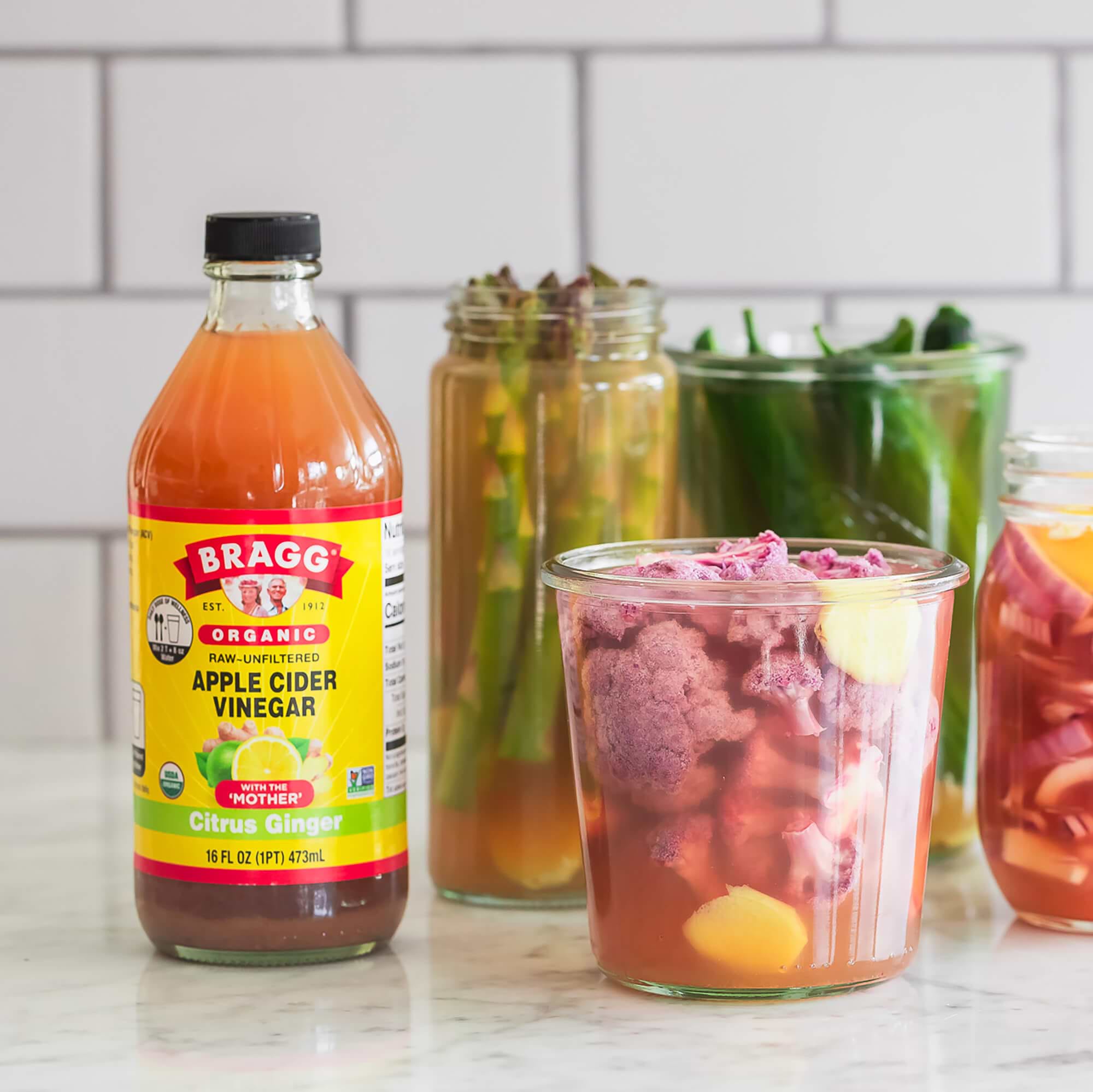 Citrus Ginger Pickled Vegetables