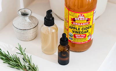 Cleanse your hair with an ACV rinse